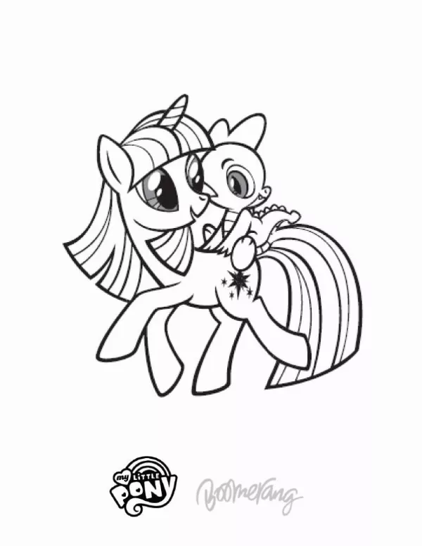 Twilight Sparkle Colouring Sheet 3